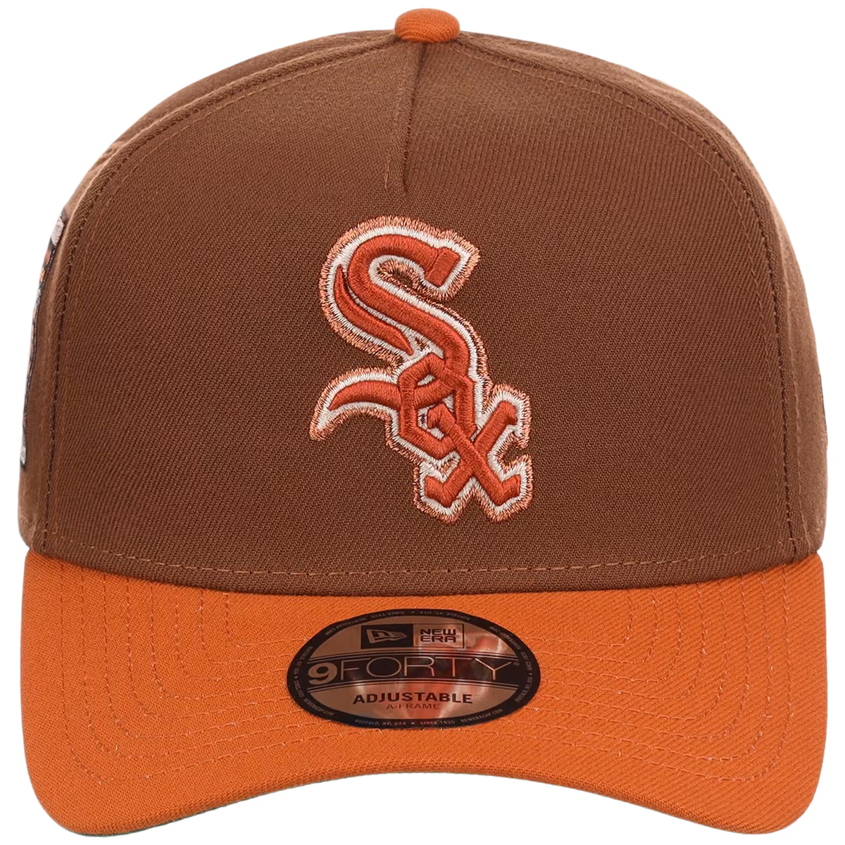 Chicago White Sox MLB Copper Harvest New Era 9FORTY A-Frame detail view