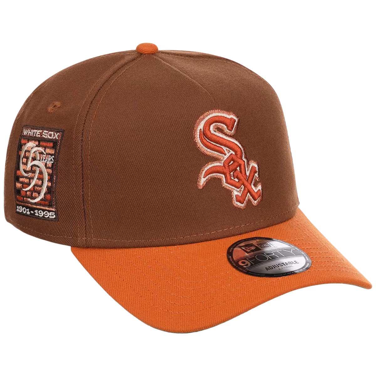Chicago White Sox MLB Copper Harvest New Era 9FORTY A-Frame front view