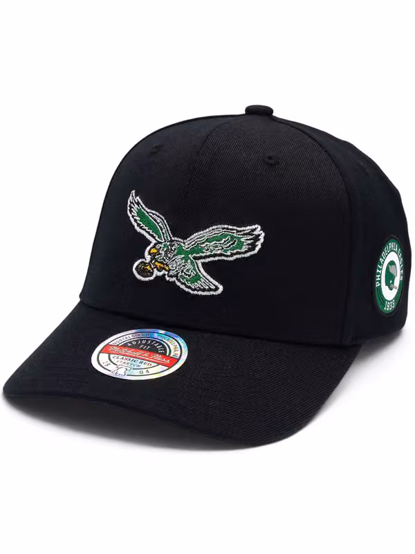 Philadelphia Eagles Black Out Sidepatch Classic Red Stretch-Snap NFL Cap Black product photo