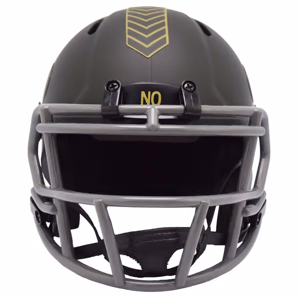 New Orleans Saints 2025 Salute to Service NFL Speed Mini Helmet view 2