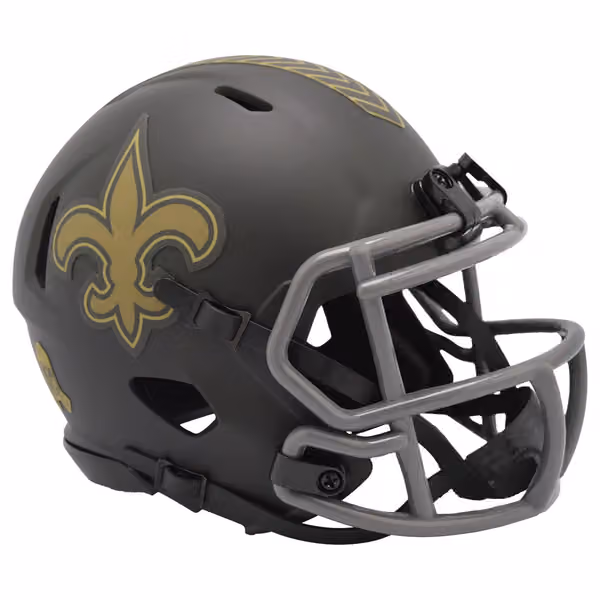 New Orleans Saints 2025 Salute to Service NFL Speed Mini Helmet view 1