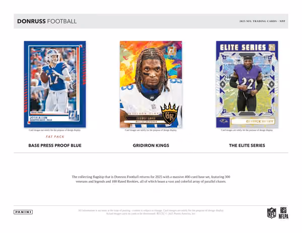 2025 Panini Donruss Football NFL Retail Box view 2