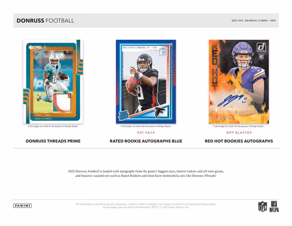 2025 Panini Donruss Football NFL Retail Box view 3