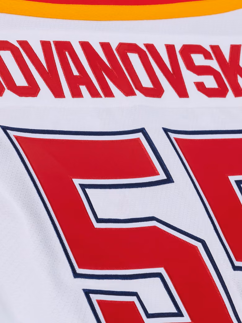 Ed Jovanovski #55 Florida Panthers 1995-96 Premium Power Play NHL Jersey White view 8