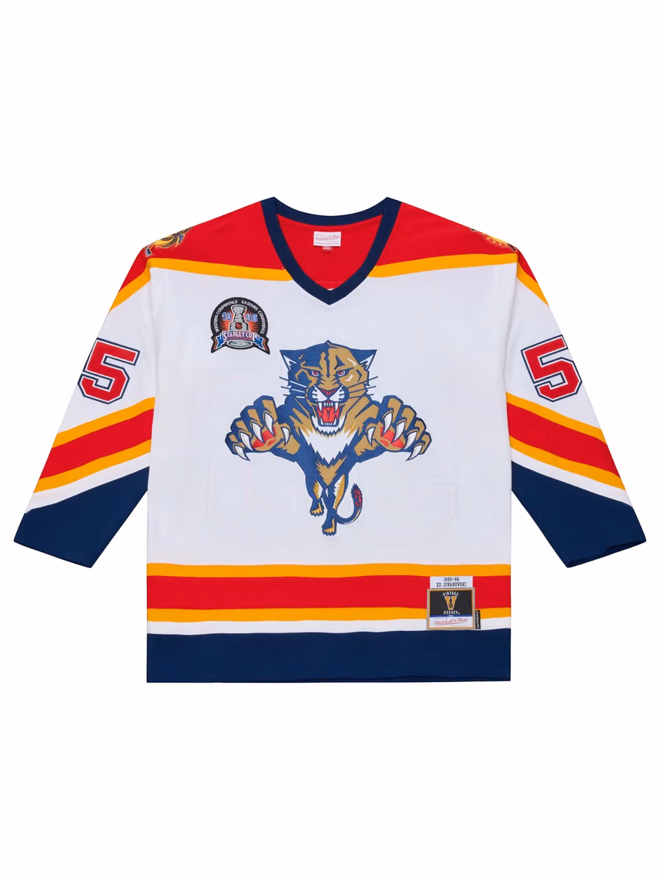 Ed Jovanovski #55 Florida Panthers 1995-96 Premium Power Play NHL Jersey White view 1