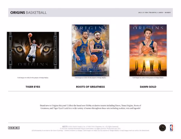 2022/23 Panini Origins Basketball NBA Hobby Box view 4