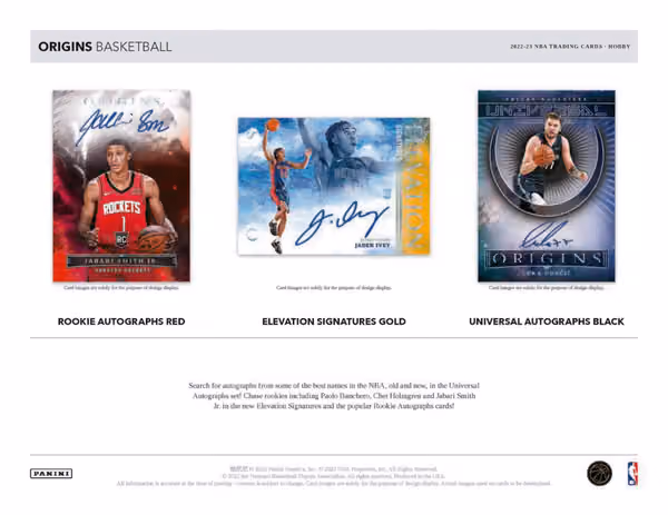 2022/23 Panini Origins Basketball NBA Hobby Box view 3