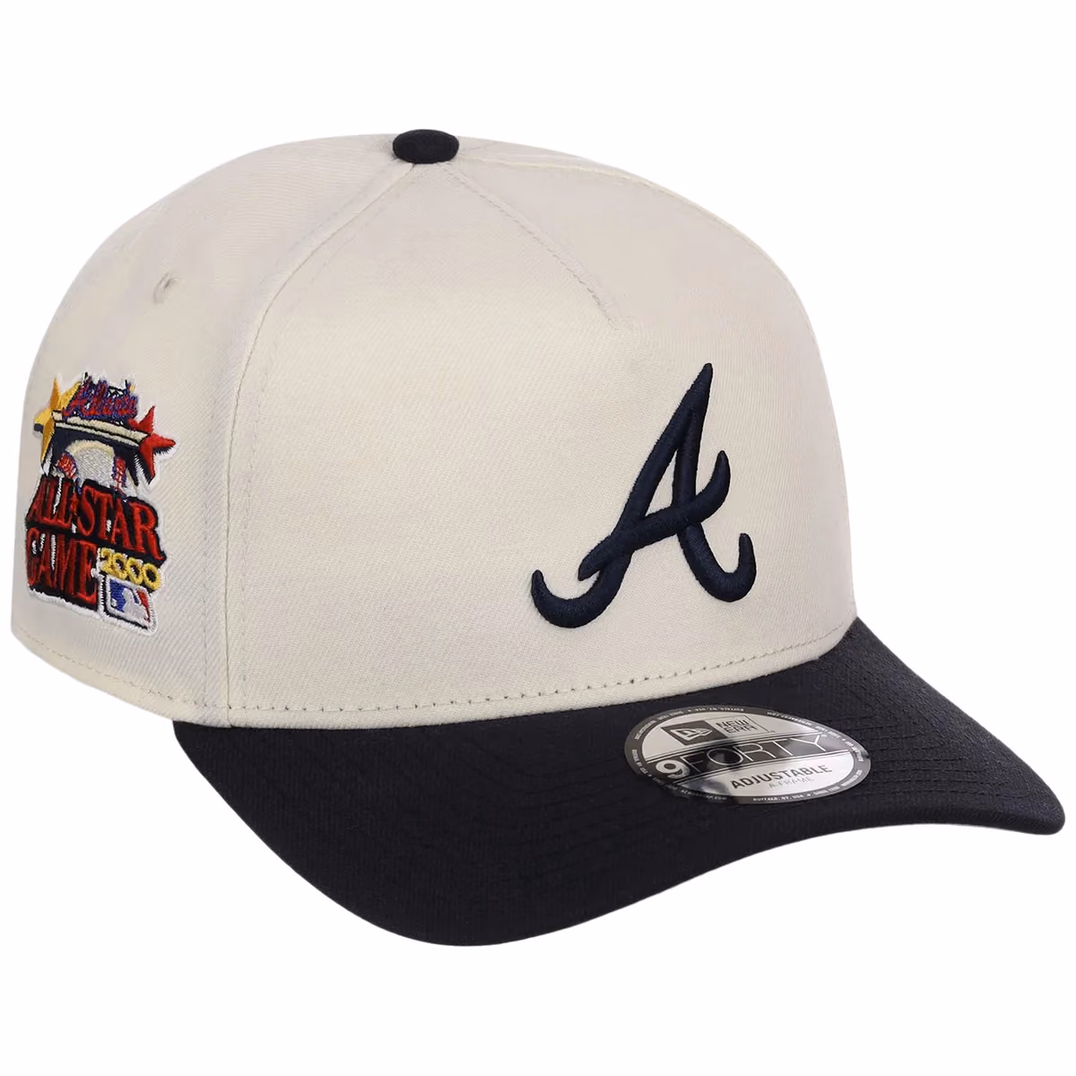 Atlanta Braves MLB Chrome OTC New Era 9FORTY A-Frame front view