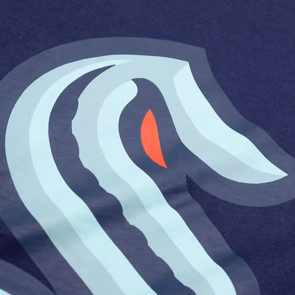 Seattle Kraken Primary Logo NHL T-Shirt Navy view 3