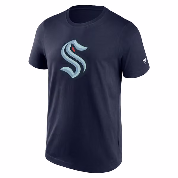 Seattle Kraken Primary Logo NHL T-Shirt Navy view 1