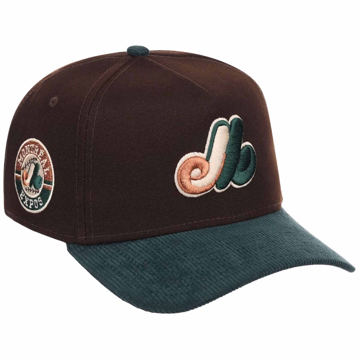 Montreal Expos MLB Forest Ember New Era 9FORTY A-Frame front view