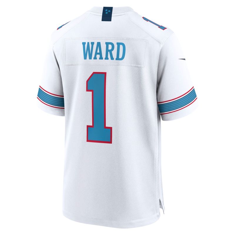 Cam Ward #1 Tennessee Titans 2026 Game NFL Jersey White view 3