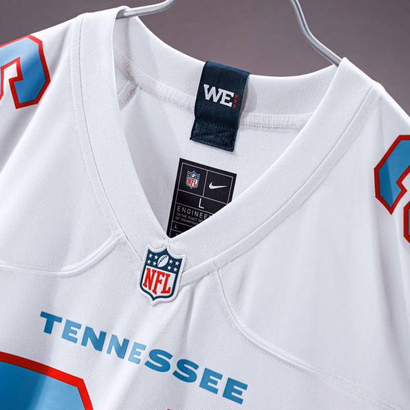 Cam Ward #1 Tennessee Titans 2026 Game NFL Jersey White view 4