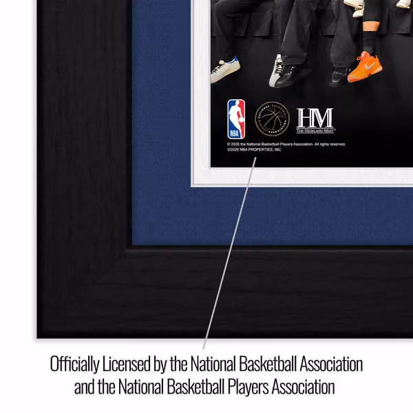 New York Knicks 2026 NBA Champions Celebration Bronze Coin Framed Photo view 3
