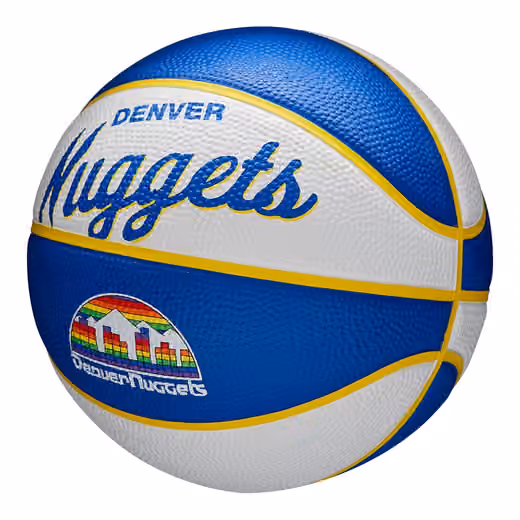 Denver Nuggets NBA Retro Wilson Mini Basketball (Size 3) view 4