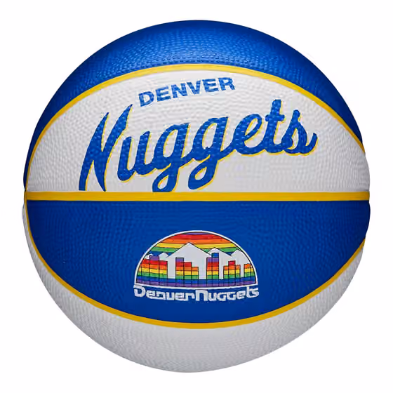Denver Nuggets NBA Retro Wilson Mini Basketball (Size 3) view 1