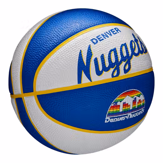 Denver Nuggets NBA Retro Wilson Mini Basketball (Size 3) view 3