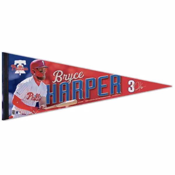 Bryce Harper Philadelphia Phillies Player MLB Pennant view 1