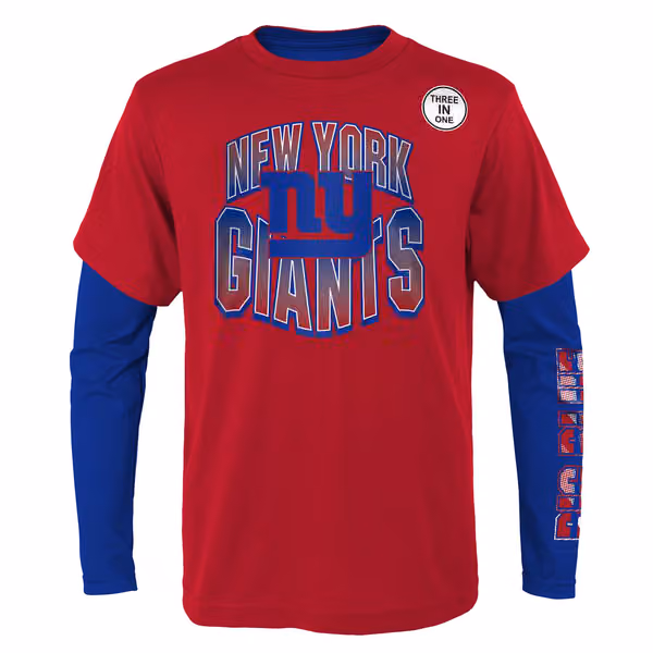 New York Giants Game Day 3-in-1 Combo NFL Shirt (YOUTH) view 2