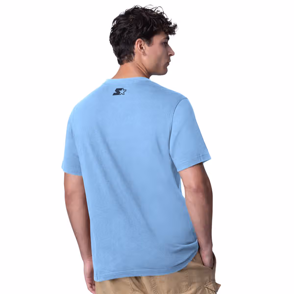North Carolina Tar Heels Starter Team Arch NCAA T-Shirt Blue view 2