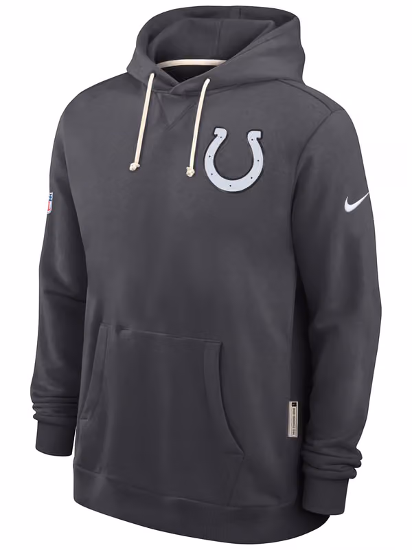 Indianapolis Colts 2026 NFL Rivalries Sideline Standard Issue Hoodie Anthracite view 2