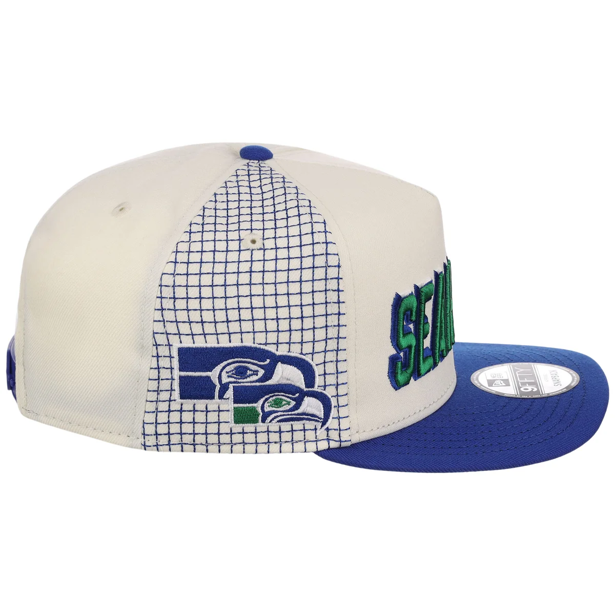 Seattle Seahawks NFL Gridlock New Era 9FIFTY A-Frame detail view