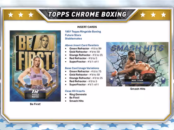 2024 Topps Chrome Boxing Hobby Box view 4