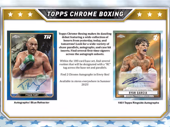 2024 Topps Chrome Boxing Hobby Box view 2