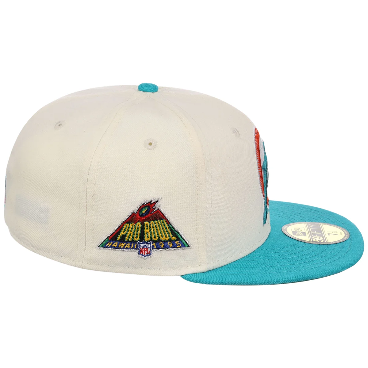 Miami Dolphins NFL Chrome OTC New Era 59FIFTY detail view