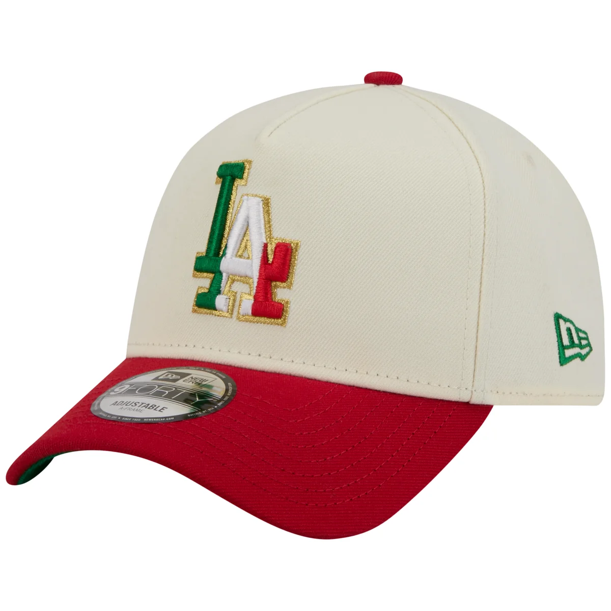 Los Angeles Dodgers Los Angeles Crown the City - MX Flag Fill - Chrome/Red New Era 9FORTY detail view