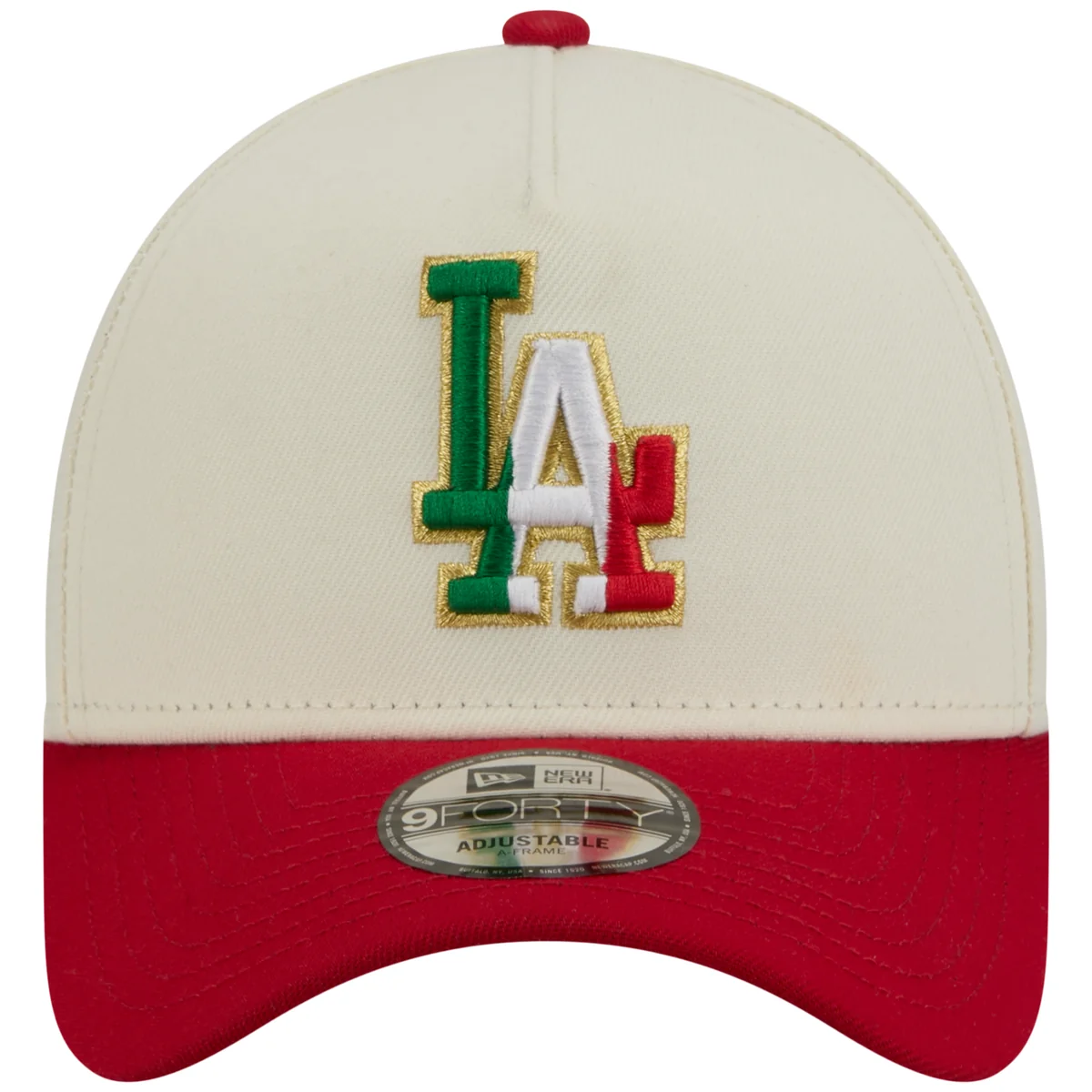Los Angeles Dodgers Los Angeles Crown the City - MX Flag Fill - Chrome/Red New Era 9FORTY detail view