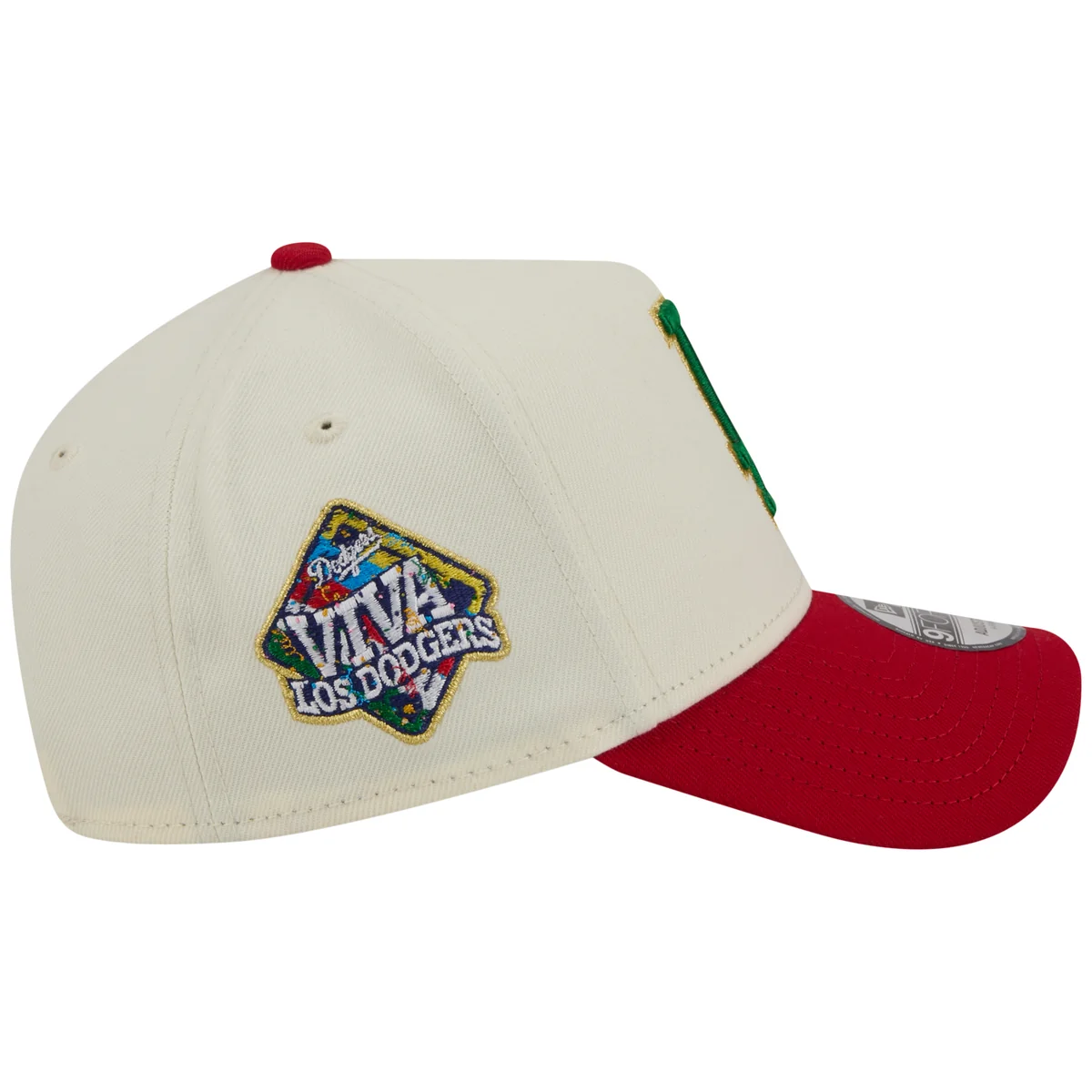 Los Angeles Dodgers Los Angeles Crown the City - MX Flag Fill - Chrome/Red New Era 9FORTY detail view