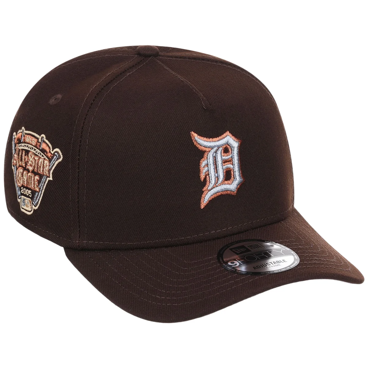 Detroit Tigers MLB Frosted Bark New Era 9FORTY A-Frame front view