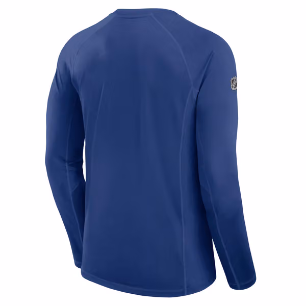 Vancouver Canucks 2024/25 Authentic Pro Rink Tech NHL Long Sleeve Blue view 2