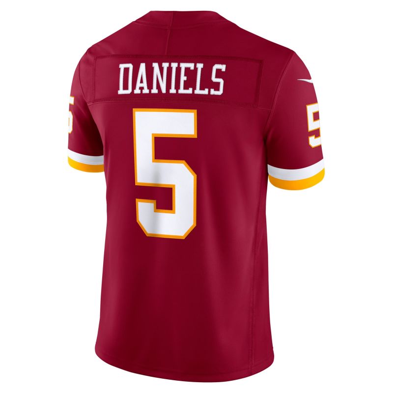 Jayden Daniels #5 Washington Commanders 2026 Stitched Limited NFL Jersey Burgundy view 3