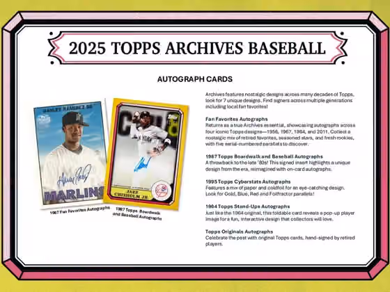 2025 Topps Archives Baseball MLB Blaster Box view 5