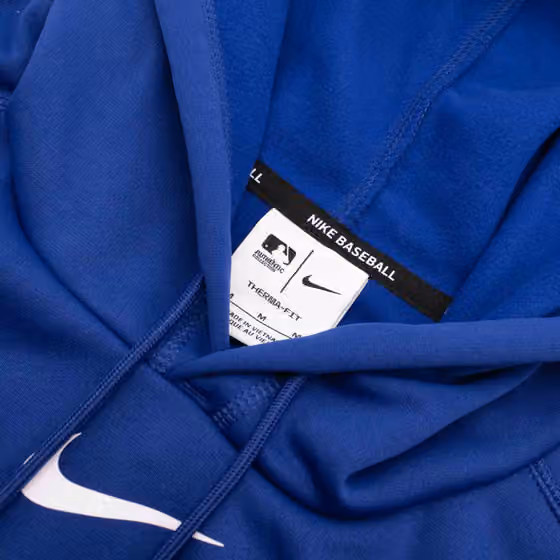 Seattle Mariners 2024 MLB Authentic Practice Nike Therma Hoodie Blue view 4