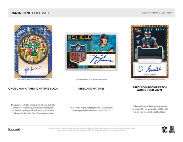 2021 Panini One Football Hobby Box NFL view 4