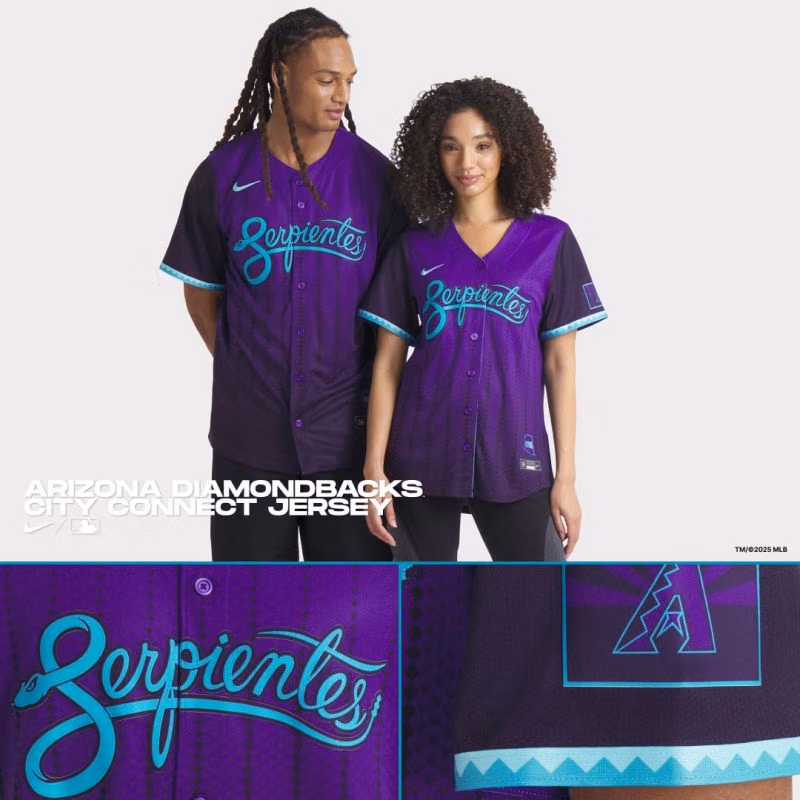 Arizona Diamondbacks City Connect Nike Limited MLB Jersey Purple view 3