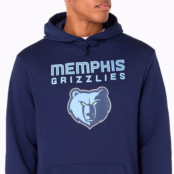 Memphis Grizzlies Team Logo Hoodie NBA Sweatshirt view 3