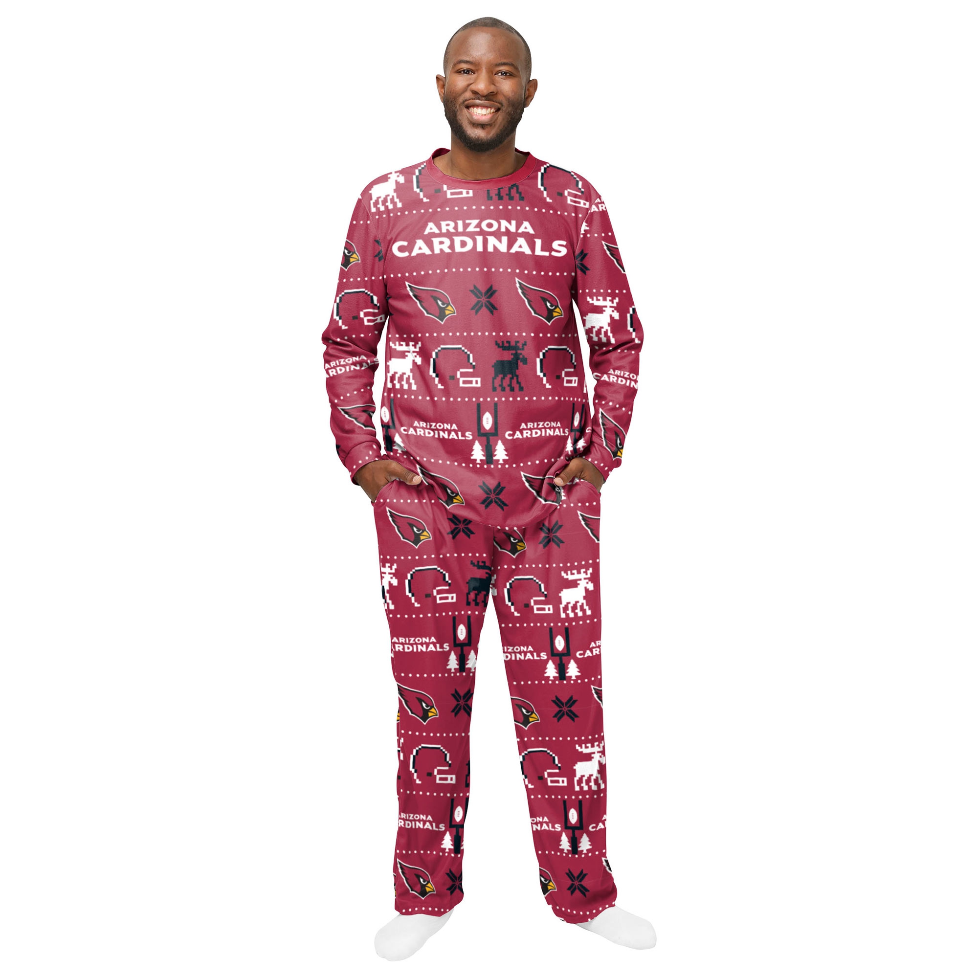 Arizona Cardinals NFL Holiday Pajamas Set (2-Piece) view 1