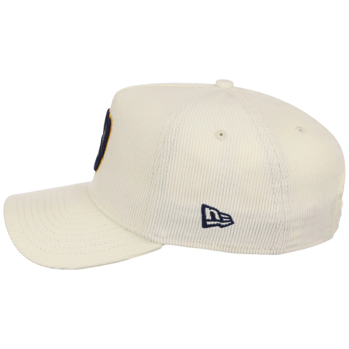 Milwaukee Brewers MLB Chrome Cord FASHION CORE New Era 9FORTY A-Frame detail view