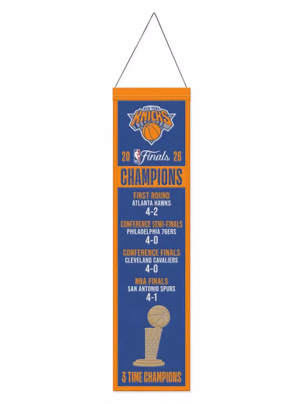 New York Knicks 2026 NBA Wool Banner view 1