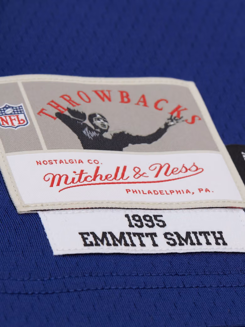 Emmitt Smith #22 Dallas Cowboys 1995 Legacy Super Bowl XXX NFL Jersey Navy view 3