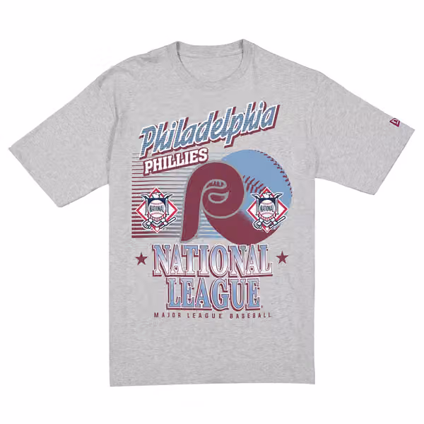 Philadelphia Phillies Sport Classics Oversized MLB T-Shirt Gray view 1