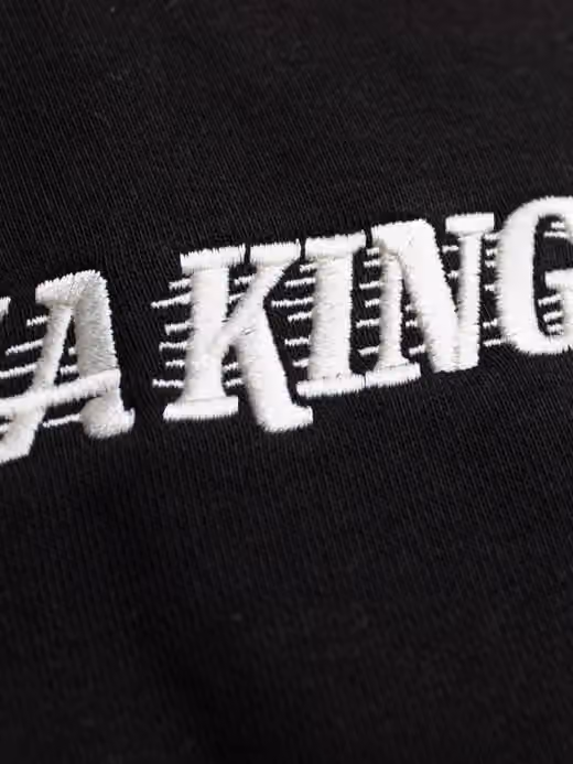 Los Angeles Kings Letterman Hooded NHL Jacket Black view 4