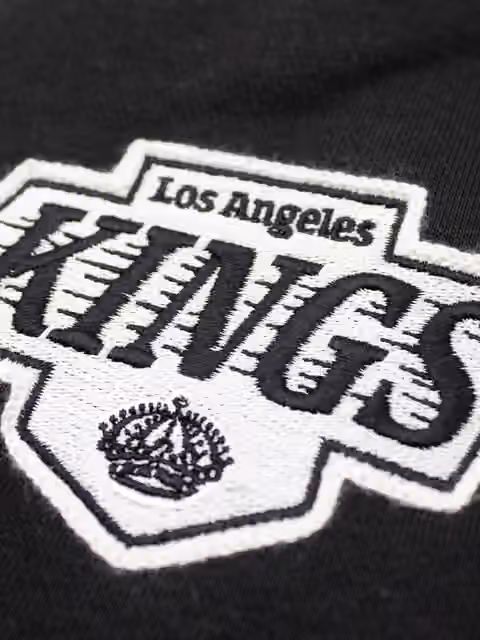 Los Angeles Kings Letterman Hooded NHL Jacket Black view 3