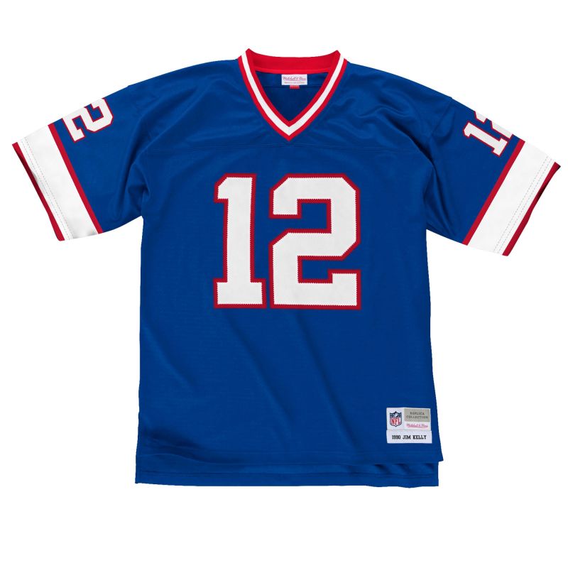 Jim Kelly #12 Buffalo Bills Legacy Throwback NFL Jersey Blue view 1