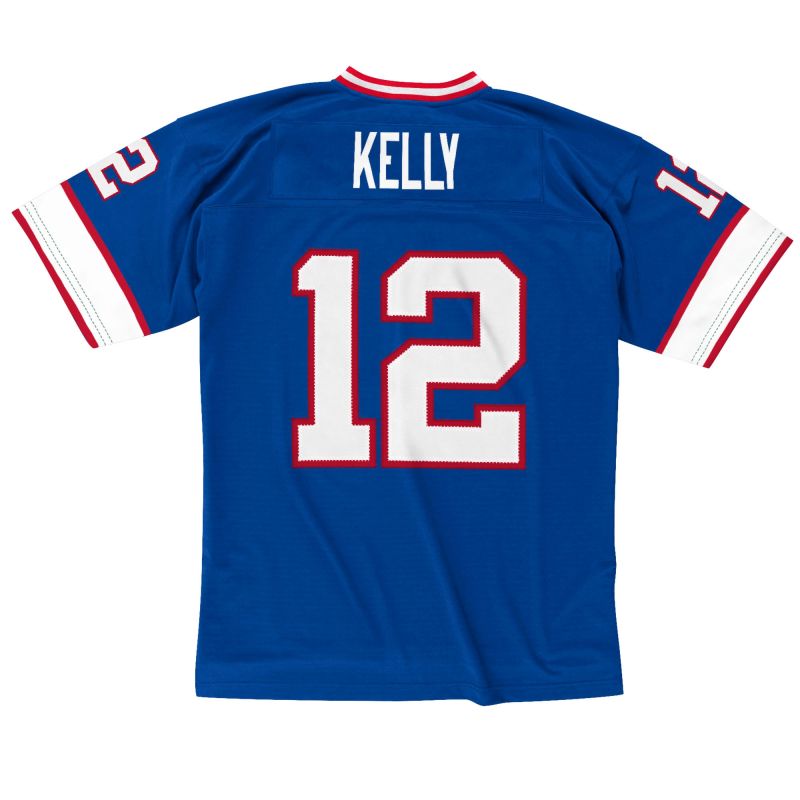 Jim Kelly #12 Buffalo Bills Legacy Throwback NFL Jersey Blue view 2