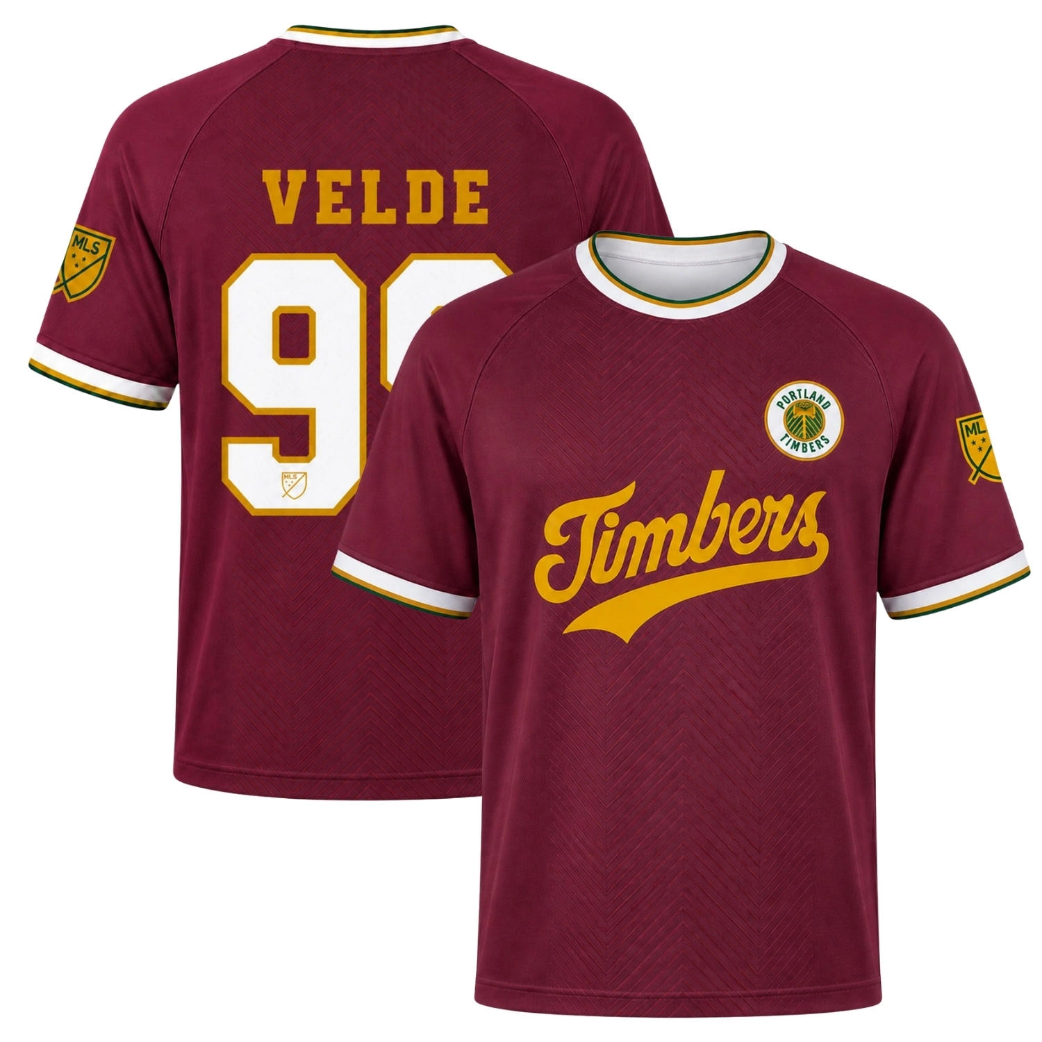 Portland Timbers Kristoffer Velde Jersey Remarkable Burgundy